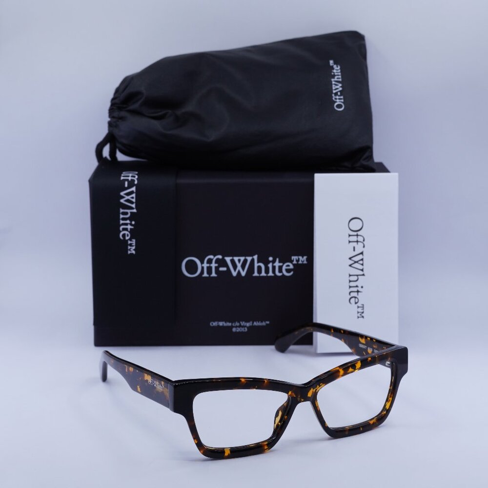 Final Price! Off-White OERJ077 STYLE 77 6000 Havana Eyeglasses 55mm